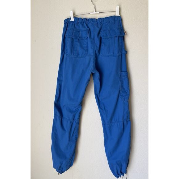 Koi By Kathy Peterson Cargo Pants S-M Tall Blue Minimalist Gorpcore Utility - Picture 4 of 7